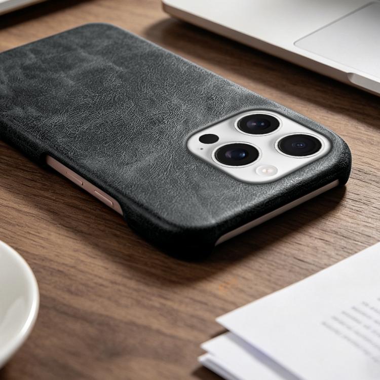 Cover posteriore in ecopelle con chiusura magnetica per iPhone 16