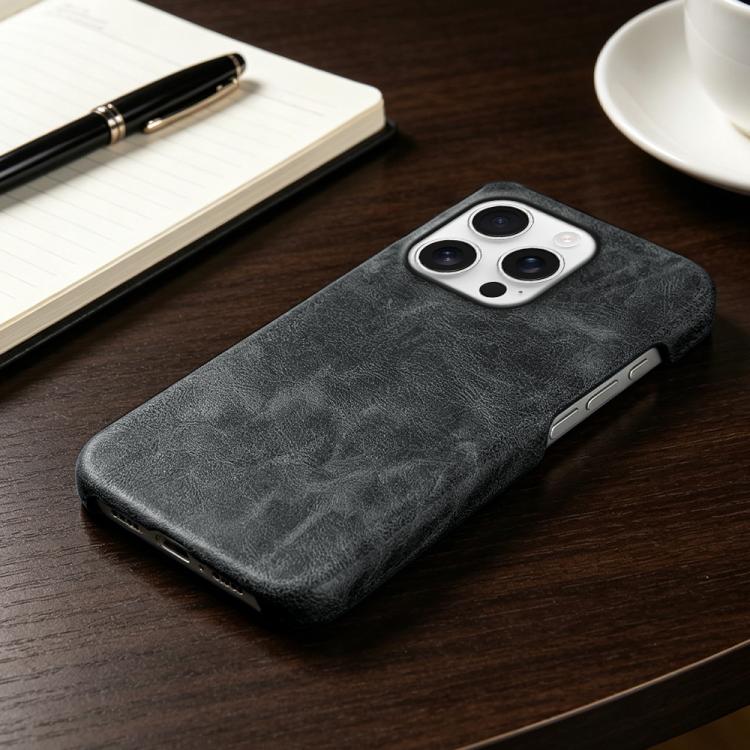 Cover posteriore in ecopelle con chiusura magnetica per iPhone 16