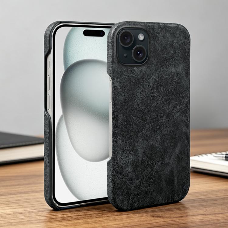 Cover posteriore in ecopelle con chiusura magnetica per iPhone 15
