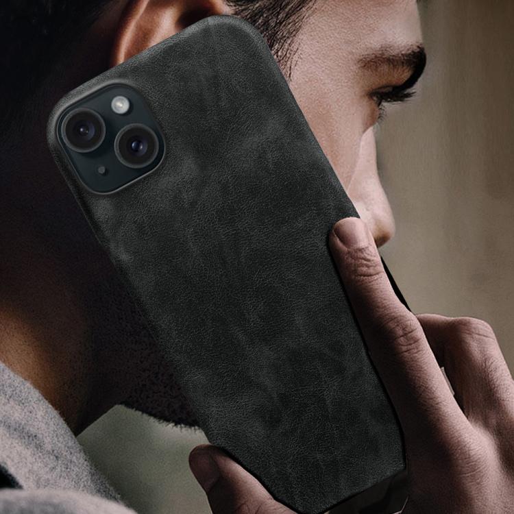 Cover posteriore in ecopelle con chiusura magnetica per iPhone 15