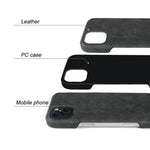 Cover posteriore in ecopelle con chiusura magnetica per iPhone 15