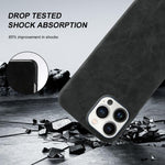 Cover posteriore in ecopelle con chiusura magnetica per iPhone 13