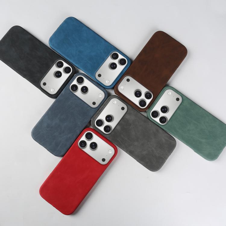 Cover posteriore in ecopelle con chiusura magnetica per iPhone 16