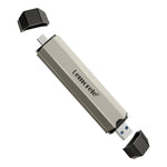 Box esterno per SSD M.2 NVMe PCIe con doppia porta USB