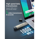 Box esterno per SSD M.2 NVMe PCIe con doppia porta USB