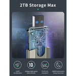 Box esterno per SSD M.2 NVMe PCIe con doppia porta USB