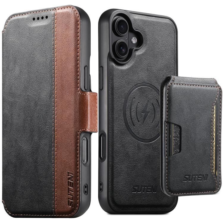 Custodia portafoglio in pelle con custodia magnetica per iPhone