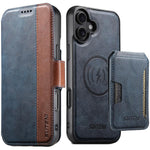 Custodia portafoglio in pelle con custodia magnetica per iPhone