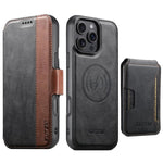 Custodia portafoglio in pelle con custodia magnetica per iPhone