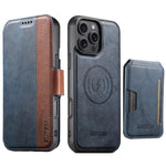 Custodia portafoglio in pelle con custodia magnetica per iPhone