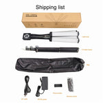 HD-150XJ Luce LED per fotografia da 65 W con temperatura di colore regolabile da 3200K a 5600K e telecomando, a 4 bracci, luce di riempimento., US Plug, EU Plug, UK Plug, AU Plug