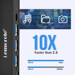 Docking station Lemorele TC90 7 in 1 con proiezione 4K