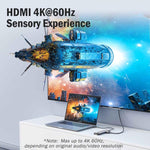 Docking station Lemorele TC44L 6 in 1 con uscita video 4K