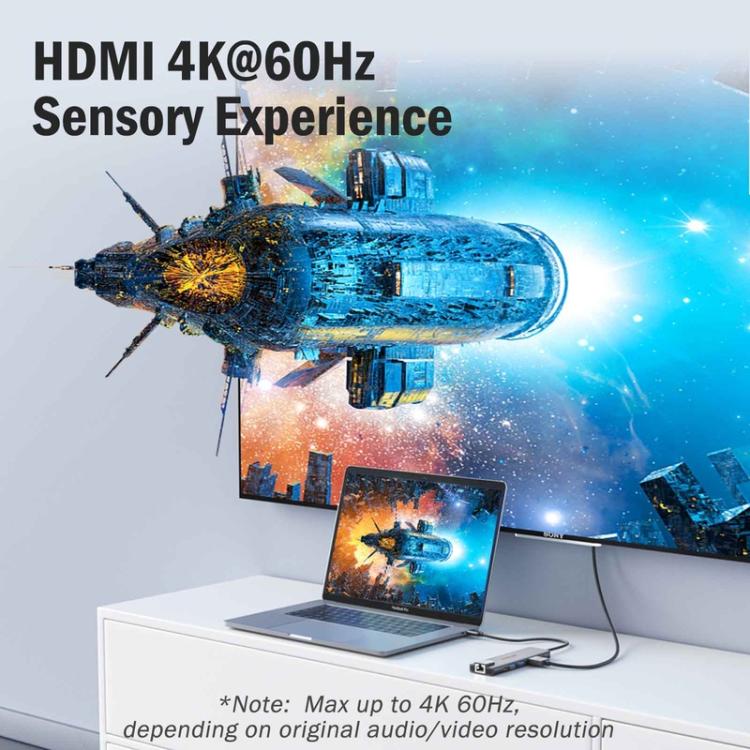 Docking station Lemorele TC44L 6 in 1 con uscita video 4K