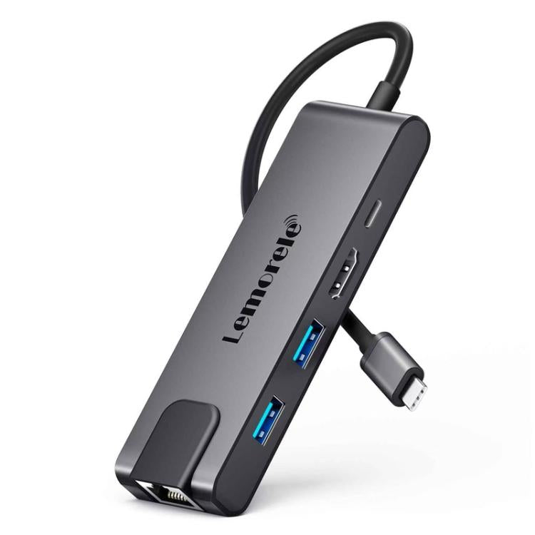 Docking station Lemorele TC24L 5 in 1 con HDMI 4K e ricarica PD 1