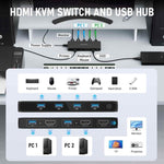 Lemorele G98 Dispositivo KVM 6 ingressi 3 uscite