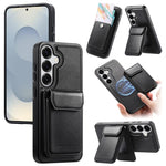 Custodia retro magnetica multi-card per Galaxy S24+ 5G e S25+ 5G