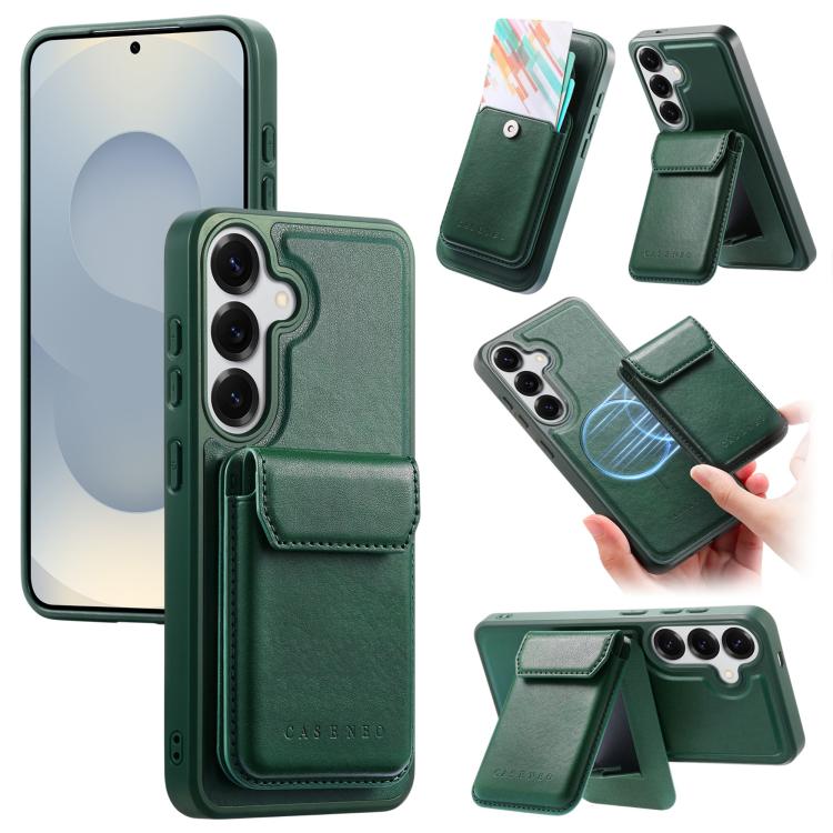 Custodia retro magnetica multi-card per Galaxy S24+ 5G e S25+ 5G