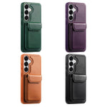 Custodia retro magnetica multi-card per Galaxy S24+ 5G e S25+ 5G
