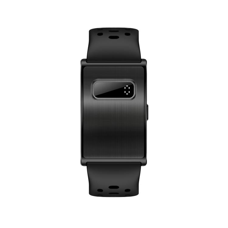 Braccialetto intelligente Bluetooth senza schermo H59max+ con cinturino in silicone, supporto per notifiche di chiamate in arrivo e report sullo stato di salute tramite intelligenza artificiale.