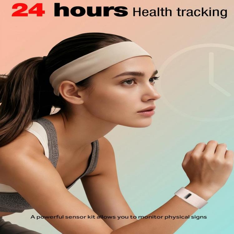 Braccialetto intelligente Bluetooth senza schermo H59max+ con cinturino in silicone, supporto per notifiche di chiamate in arrivo e report sullo stato di salute tramite intelligenza artificiale.