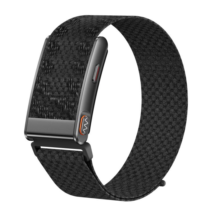 Braccialetto intelligente KR96 Pro senza schermo con cinturino in nylon, supporto per il monitoraggio della salute e diverse modalità sportive.