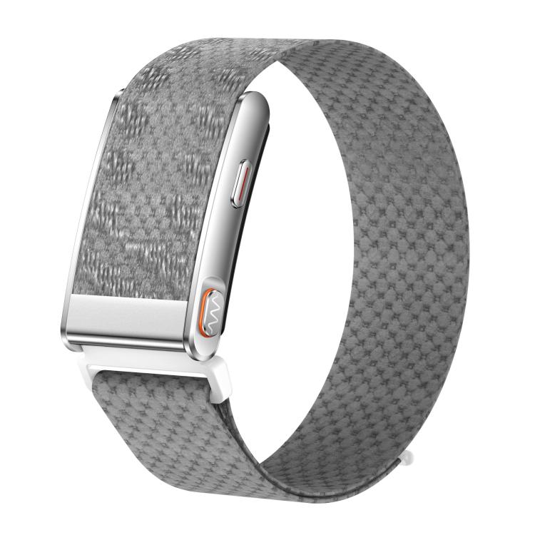 Braccialetto intelligente KR96 Pro senza schermo con cinturino in nylon, supporto per il monitoraggio della salute e diverse modalità sportive.