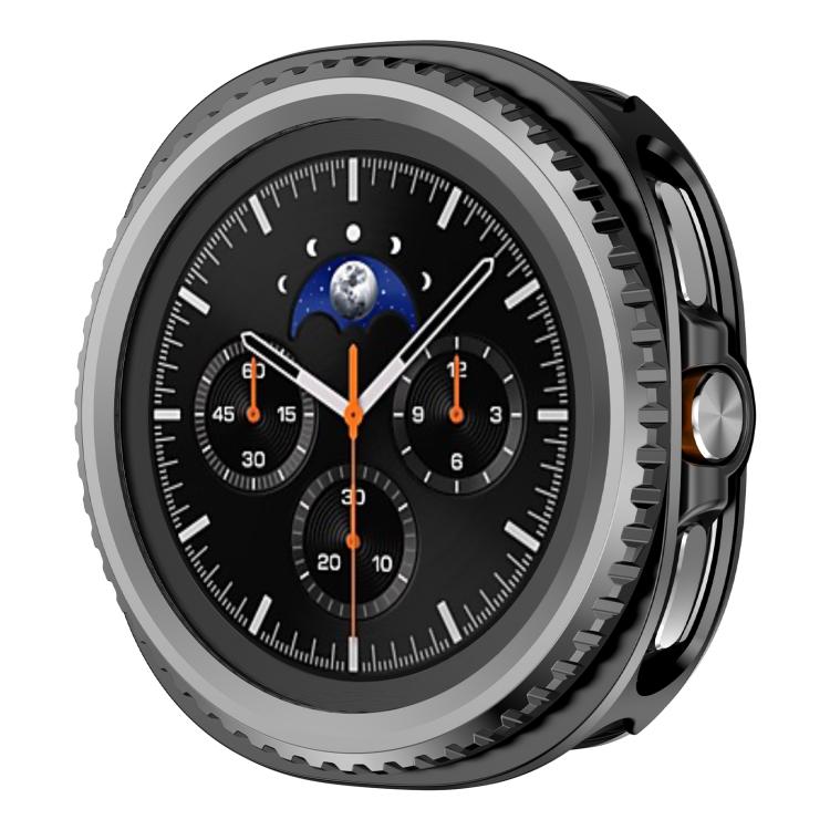 Custodia protettiva per orologio in PC con cornice metallica girevole., For Samsung Galaxy Watch8 Classic 46mm