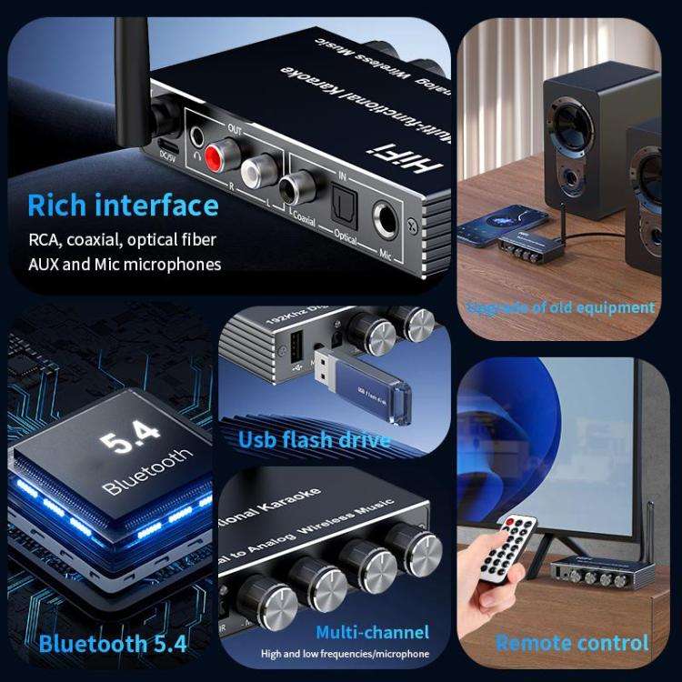 Adattatore Bluetooth portatile multifunzione per karaoke J200