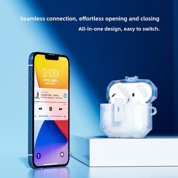 Coperchio protettivo trasparente magnetico per AirPods 4