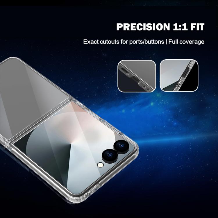 Custodia LeReach TOC Clear Series in composito TPU acrilico per Galaxy Z Flip 8