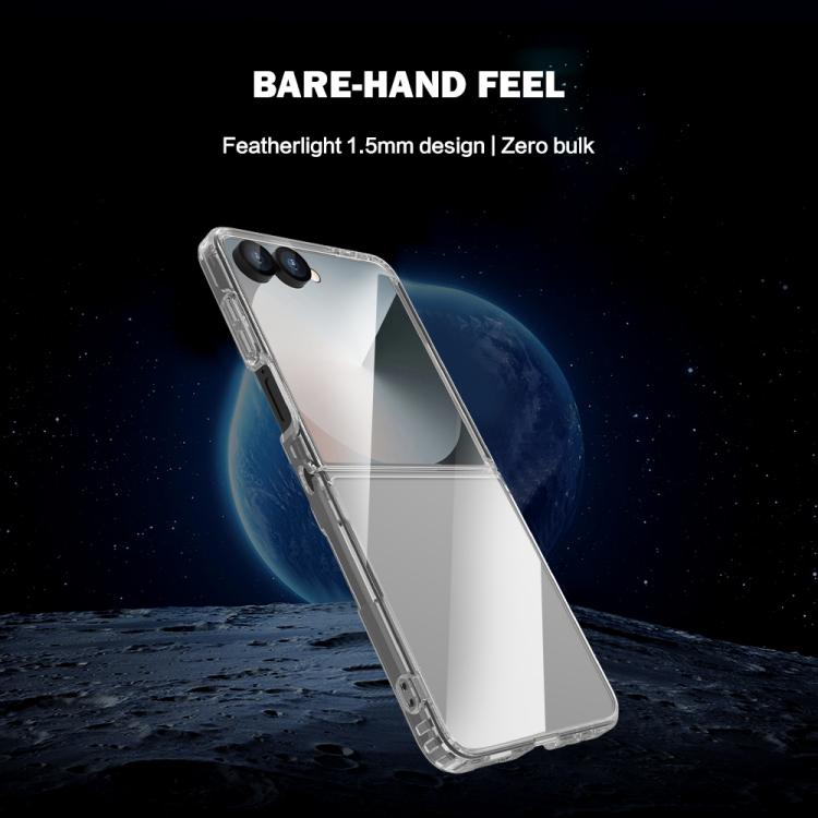 Custodia LeReach TOC Clear Series in composito TPU acrilico per Galaxy Z Flip 8