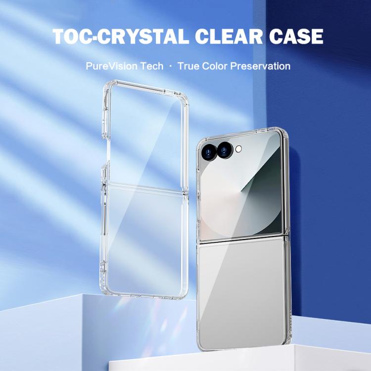 Custodia LeReach TOC Clear Series in composito TPU acrilico per Galaxy Z Flip 8