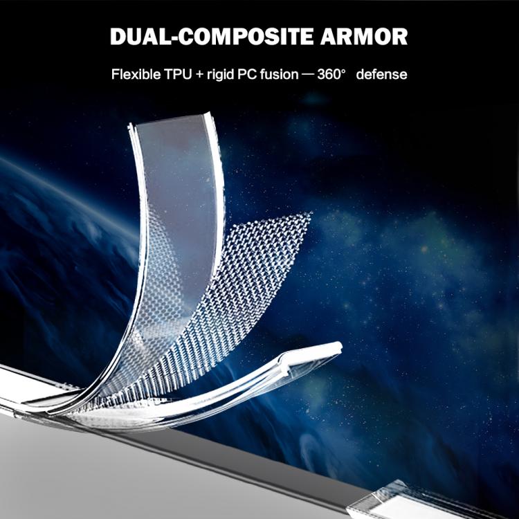 Custodia LeReach TOC Clear Series in composito TPU acrilico per Galaxy Z Flip 8