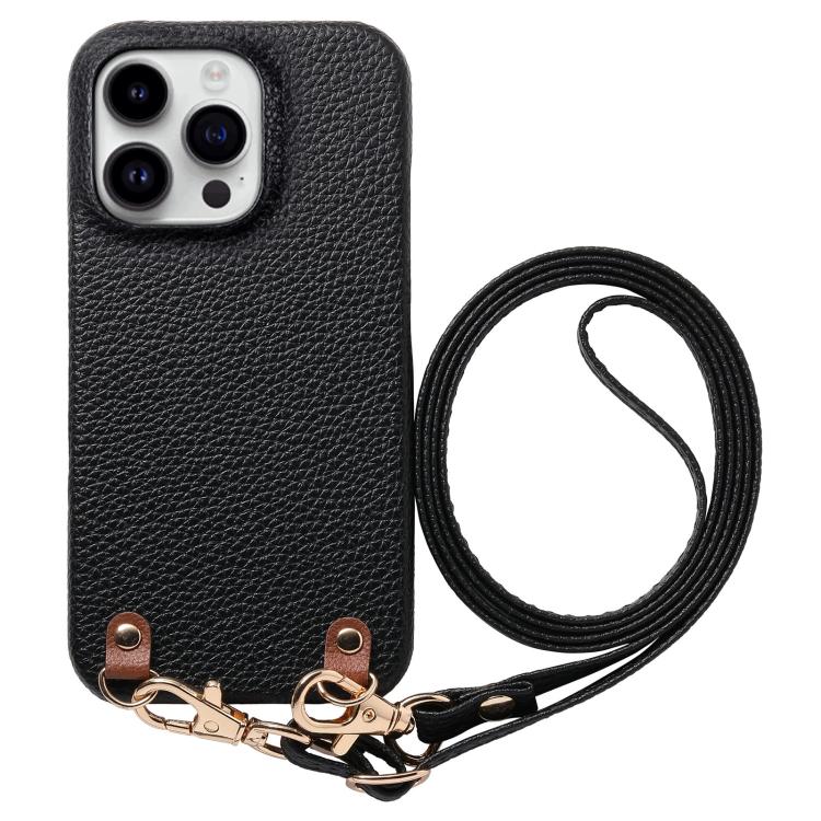 Custodia in PU con retro in pelle per iPhone 12 Pro