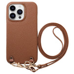 Custodia in PU con retro in pelle per iPhone 12 Pro