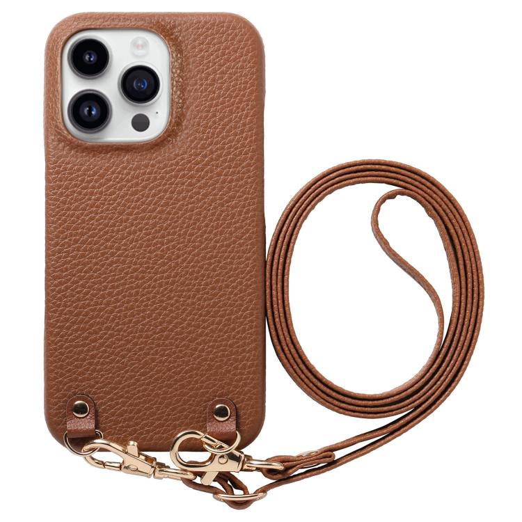 Custodia in PU con retro in pelle per iPhone 12 Pro