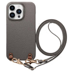 Custodia in PU con retro in pelle per iPhone 12 Pro