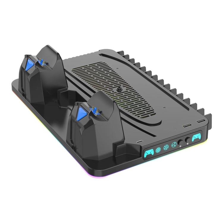 Supporto raffreddamento e ricarica doppio controller PS5