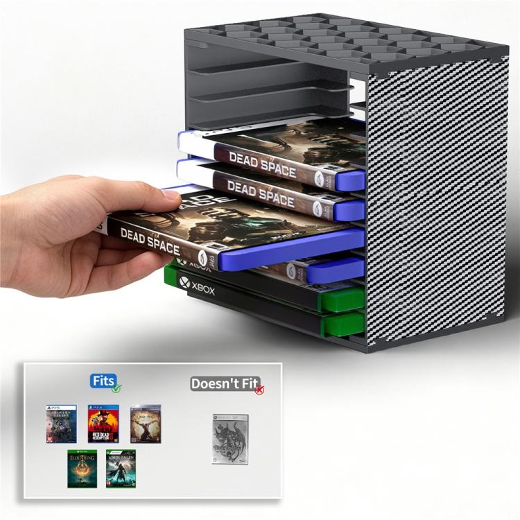 Organizer 2 torri per custodie giochi Nintendo Switch PS5 PS4 Xbo