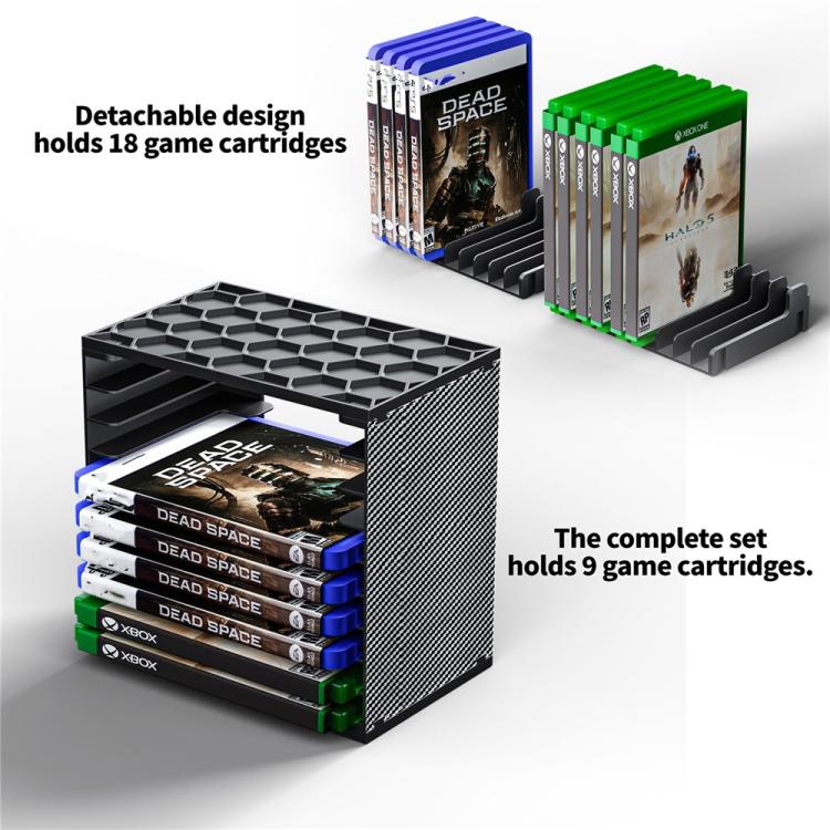 Organizer 2 torri per custodie giochi Nintendo Switch PS5 PS4 Xbo