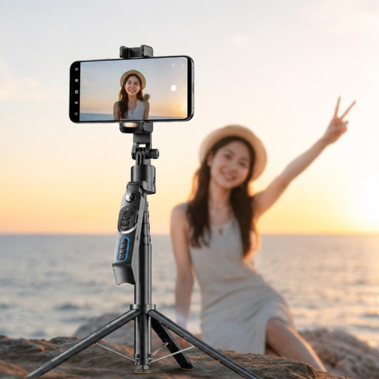 Q575TK Treppiede con gimbal intelligente, pop-up automatico, tracciamento del volto, controllo gestuale, selfie stick con intelligenza artificiale, Q575TK