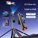 Q575TK Treppiede con gimbal intelligente, pop-up automatico, tracciamento del volto, controllo gestuale, selfie stick con intelligenza artificiale, Q575TK