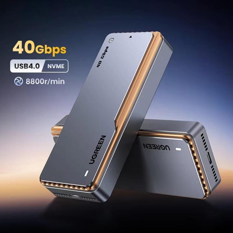 Case esterno per hard disk M.2 NVMe USB 4.0 con ventola