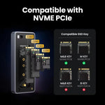 Case esterno per hard disk M.2 NVMe USB 4.0 con ventola