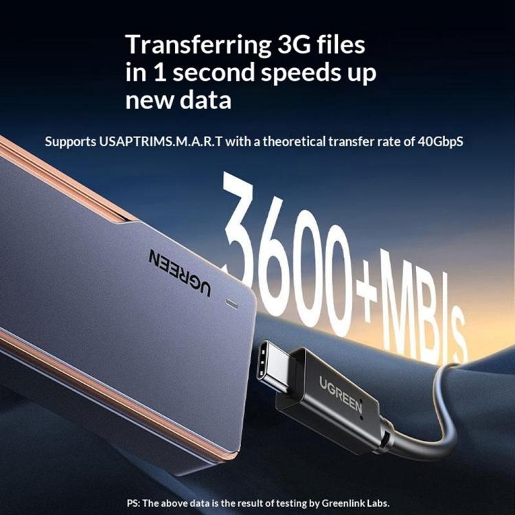 Case esterno per hard disk M.2 NVMe USB 4.0 con ventola