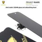 Pellicola vetro temperato privacy per iPhone 17e e 16e