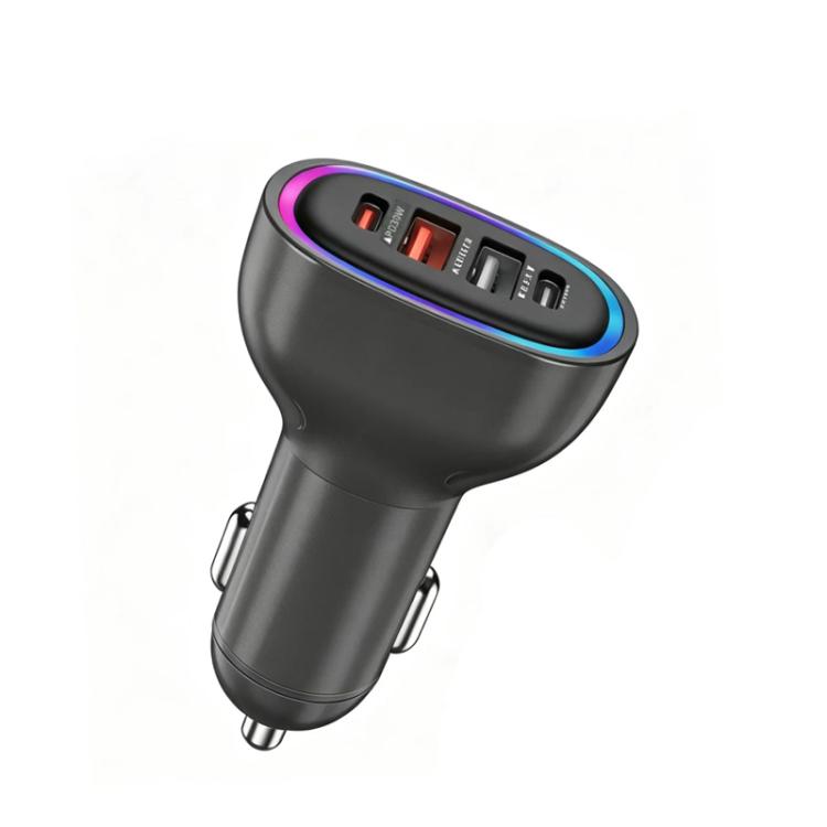 Caricabatterie da auto multiprotocollo 75W PD3.0 USB-C e USB