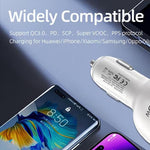 Caricabatterie da auto multiprotocollo 75W PD3.0 USB-C e USB