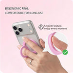 Supporto magnetico per telefono LeReach StarRing Dual Ring Macaron Alloy N52 con